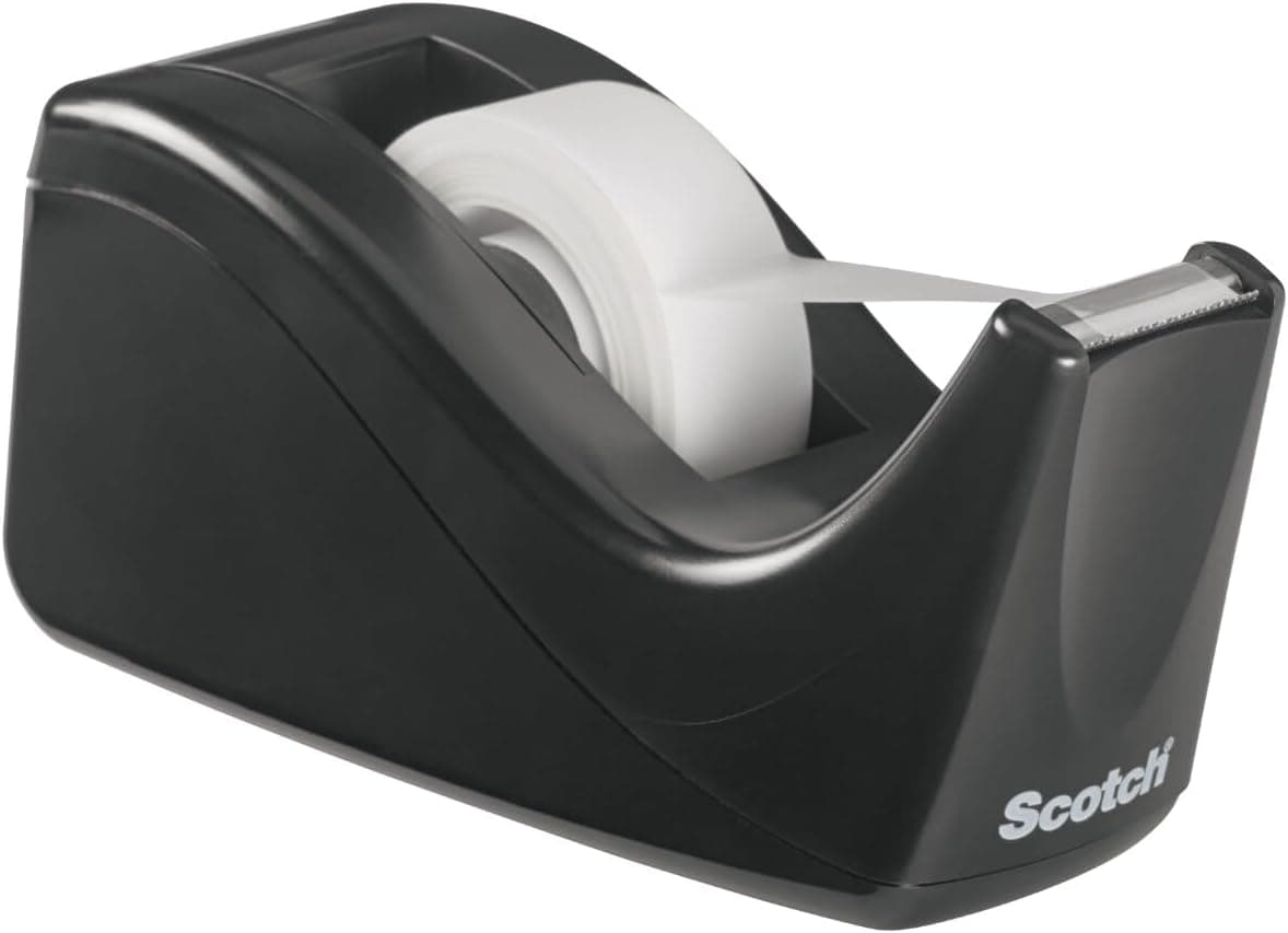 Scotch C60 black two-tone desktop tape dispenser