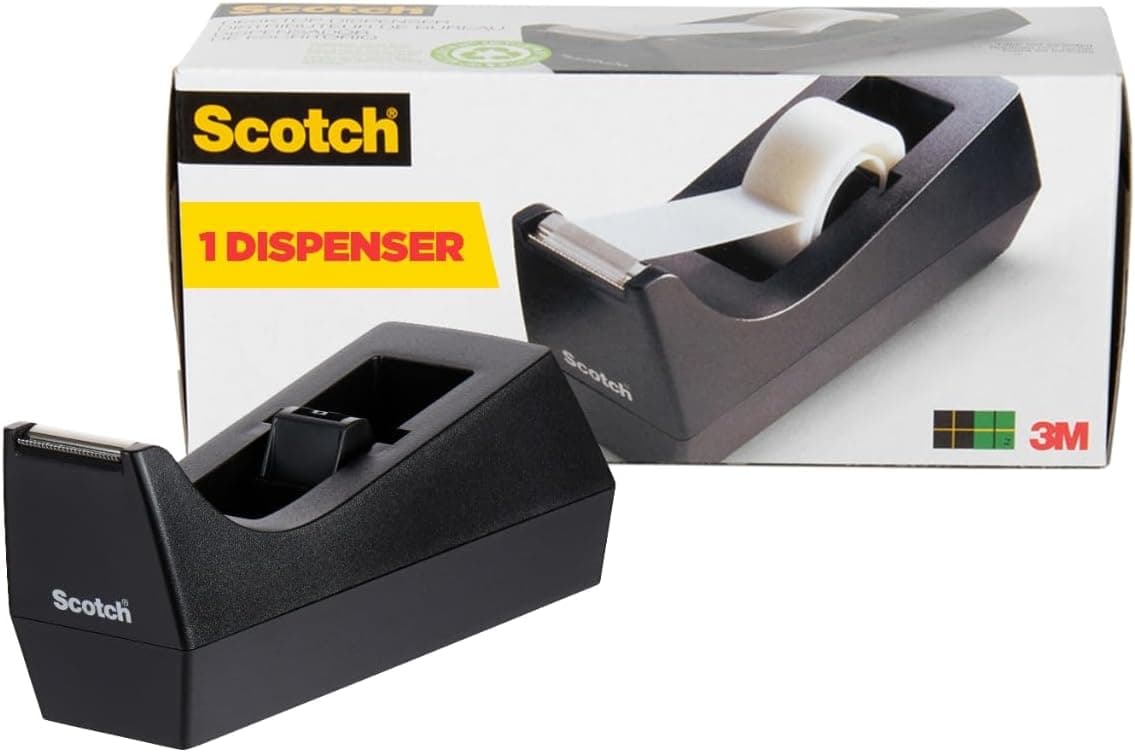 Scotch black desktop tape dispenser