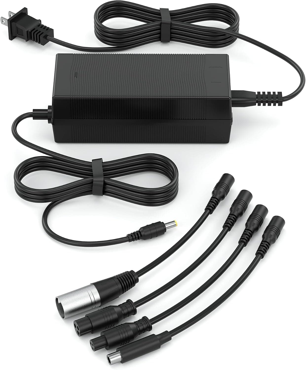 VHBW 54.6V 2A e-bike charger with multiple connector tips